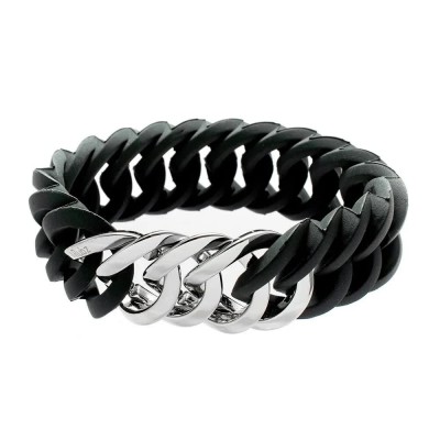 бижутерия,the,rubz,100173,bracelet,silver,(black,silver)
