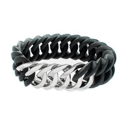 бижутерия,the,rubz,100174,bracelet,silver,(black,silver)
