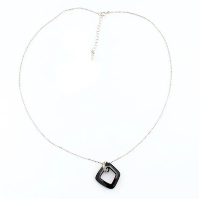 бижутерия,viceroy,1054c000,25,necklace,clear,(silver,black)