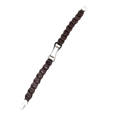 бижутерия,viceroy,95019p12,bracelet,silver,(silver,brown)