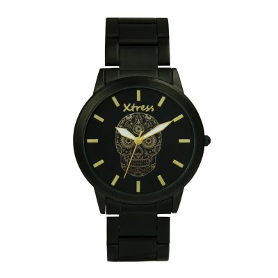 часовник,часовници,xtress,xna1034,02,watch,golden,(black,or,skull)