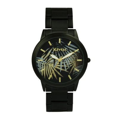 часовник,часовници,xtress,xna1034,10,watch,golden,(leaves,black,white,gold)