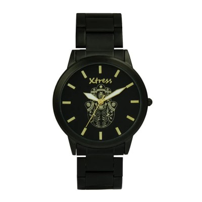 часовник,часовници,xtress,xna1034,43,watch,golden,(black,orange)