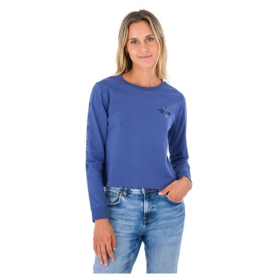 тениска,дамски,тениски,hurley,oceancare,mona,long,sleeve,t,shirt,mood,indigo,(blue)