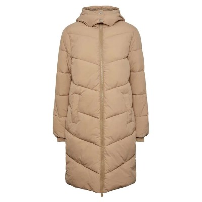 яке,дамски,якета,и,палта,pieces,jamilla,long,puffer,jacket,beige,(silver,mink)