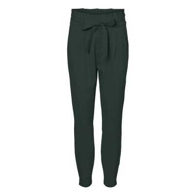 панталони,дамски,панталони,vero,moda,eva,loose,fit,paperbag,tall,high,waist,pants,green,(pine,grove)