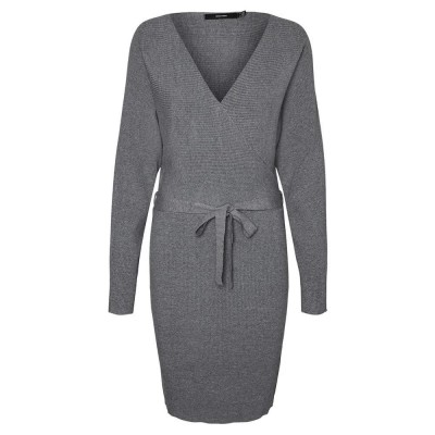 рокля,дамски,поли,и,рокли,vero,moda,hollyrem,curve,long,sleeve,short,dress,medium,grey,melange,(grey)