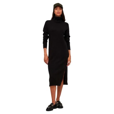 рокля,дамски,поли,и,рокли,vila,ril,long,sleeve,dress,black