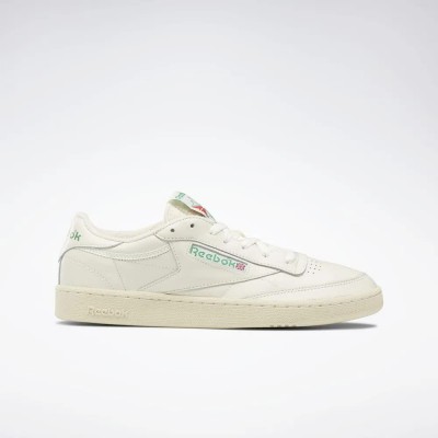 маратонки,мъжки,маратонки,дамски,маратонки,reebok,club,c85,vintage,trainers,beige,(beige,white,green)