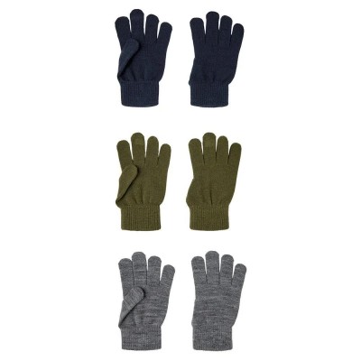 ръкавици,ръкавици,шапки,и,шалове,name,it,magic,gloves,3,pairs,olive,night,pack,3pack,with,grey,mel.,dark,sapphire,(multicolor)