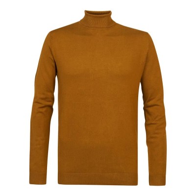 блуза,мъжки,пуловери,petrol,industries,m,3020,kwc002,high,neck,sweater,dark,gold,(brown)