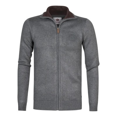 блуза,мъжки,пуловери,petrol,industries,m,3020,kwc227,full,zip,sweater,grey,(light,slate,melee)