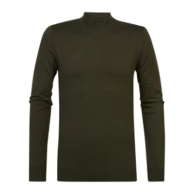 блуза,мъжки,пуловери,petrol,industries,m,3020,kwc258,high,neck,sweater,forest,night,(brown)