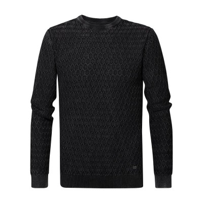 блуза,мъжки,пуловери,petrol,industries,m,3020,kwr235,round,neck,sweater,black