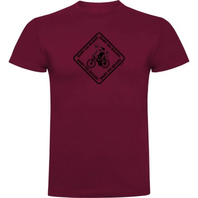 бебешка,тениска,мъжки,тениски,kruskis,baby,on,board,short,sleeve,t,shirt,dark,red,(red)