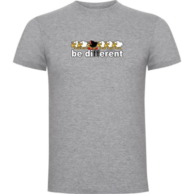 тениска,мъжки,тениски,kruskis,be,different,snow,short,sleeve,t,shirt,grey,(heather,grey)