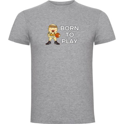 тениска,мъжки,тениски,kruskis,born,to,play,basketball,short,sleeve,t,shirt,heather,grey,(grey)