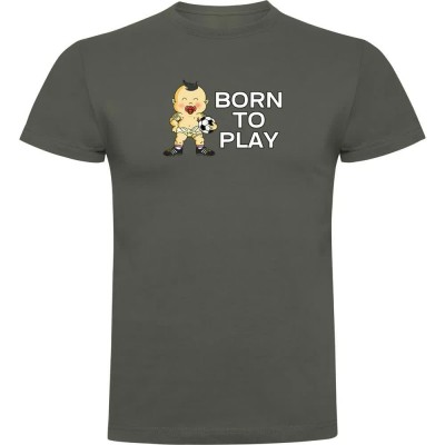 футболна,фланелка,мъжки,тениски,kruskis,born,to,play,football,short,sleeve,t,shirt,green,(dark,army,green)
