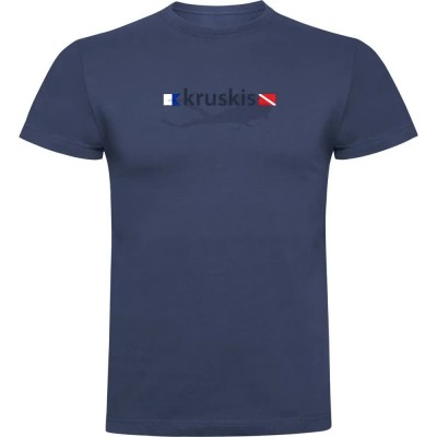 тениска,мъжки,тениски,kruskis,diver,flags,short,sleeve,t,shirt,denim,blue,(blue)