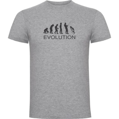 тениска,мъжки,тениски,kruskis,evolution,by,anglers,short,sleeve,t,shirt,heather,grey,(grey)