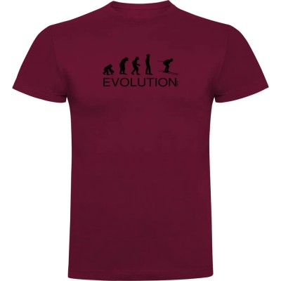 тениска,мъжки,тениски,kruskis,evolution,ski,short,sleeve,t,shirt,dark,red,(red)