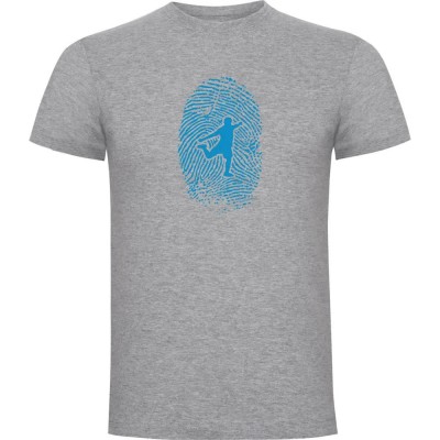 футболна,фланелка,мъжки,тениски,kruskis,football,fingerprint,short,sleeve,t,shirt,heather,grey,(grey)
