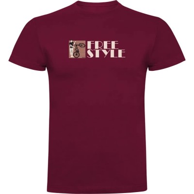 тениска,мъжки,тениски,kruskis,freestyle,short,sleeve,t,shirt,dark,red,(red)