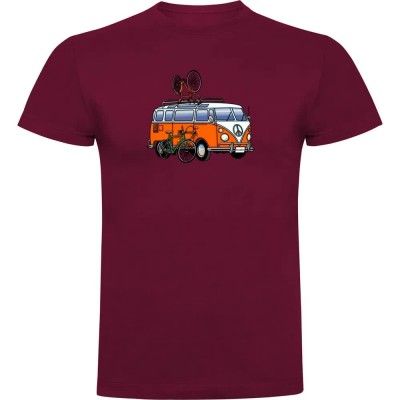 тениска,мъжки,тениски,kruskis,hippie,van,bike,short,sleeve,t,shirt,dark,red,(red)