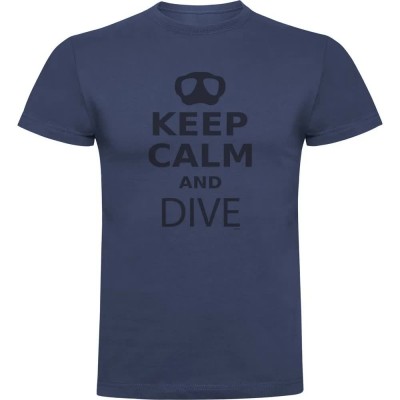 тениска,мъжки,тениски,kruskis,keep,calm,and,dive,short,sleeve,t,shirt,denim,blue,(blue)