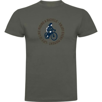 тениска,мъжки,тениски,kruskis,life,is,like,riding,short,sleeve,t,shirt,dark,army,green,(green)