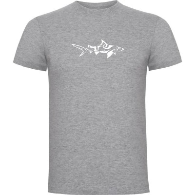 тениска,мъжки,тениски,kruskis,shark,tribal,short,sleeve,t,shirt,heather,grey,(grey)