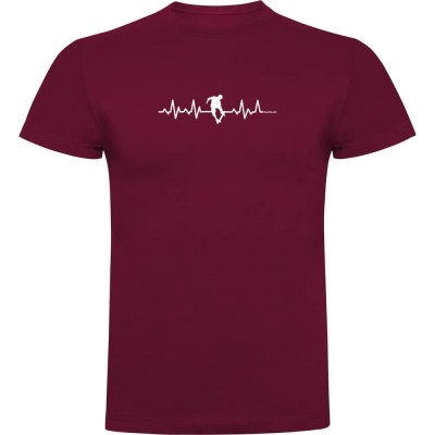 тениска,мъжки,тениски,kruskis,skateboard,heartbeat,short,sleeve,t,shirt,dark,red,(red)