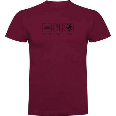 футболна,фланелка,мъжки,тениски,kruskis,sleep,eat,and,play,football,short,sleeve,t,shirt,dark,red,(red)