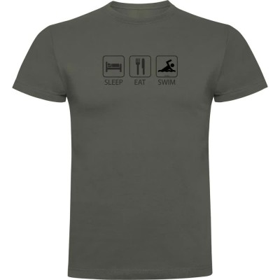 тениска,мъжки,тениски,kruskis,sleep,eat,and,swim,short,sleeve,t,shirt,dark,army,green,(green)