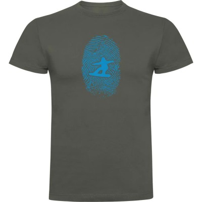 тениска,мъжки,тениски,kruskis,snowboarder,fingerprint,short,sleeve,t,shirt,dark,army,green,(green)