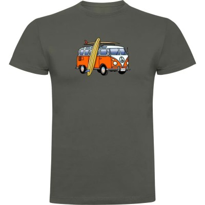 тениска,мъжки,тениски,kruskis,surf,hippie,van,surf,short,sleeve,t,shirt,dark,army,green,(green)