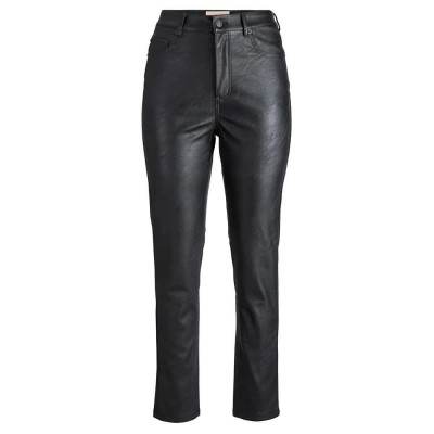 панталони,дамски,панталони,jack,&,jones,berlin,slim,fit,jjxx,high,waist,pants,black,(black,detail,matte)