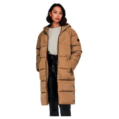 палто,дамски,якета,и,палта,only,amanda,long,puffer,coat,brown,(toasted,coconut)