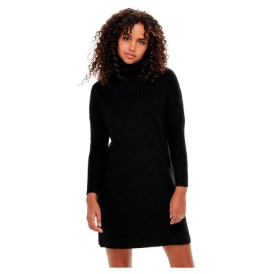 рокля,дамски,поли,и,рокли,only,jana,long,sleeve,dress,brown,(black)