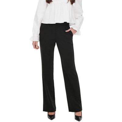 панталони,дамски,панталони,only,kobe,straight,fit,pants,black,(black)