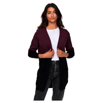 жилетка,дамски,пуловери,дамски,плетени,дрехи,only,queen,cardigan,red,(windsor,wine,stripes,black)