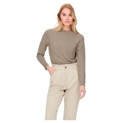 блуза,дамски,пуловери,дамски,плетени,дрехи,only,rica,life,sweater,beige,(beige,detail,melange)