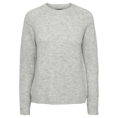 блуза,дамски,пуловери,дамски,плетени,дрехи,pieces,juliana,sweater,light,grey,melange,(grey)