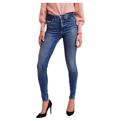 дънки,дамски,панталони,vero,moda,sophia,skinny,fit,high,waist,jeans,blue