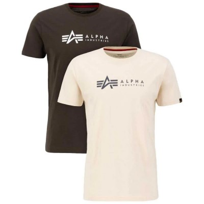 тениска,мъжки,тениски,alpha,industries,alpha,label,short,sleeve,t,shirt,2,units,black,olive,jet,stream,white,(beige)