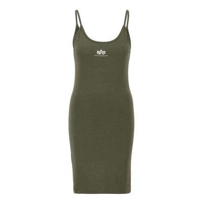 рокля,дамски,поли,и,рокли,alpha,industries,basic,small,logo,sleeveless,dress,green,(dark,olive)