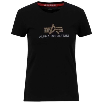 тениска,дамски,тениски,alpha,industries,crystal,short,sleeve,t,shirt,black,(black)