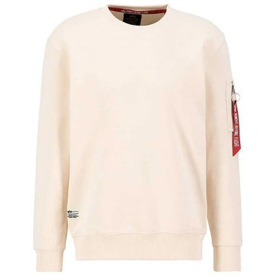 блуза,мъжки,пуловери,alpha,industries,usn,blood,chit,sweatshirt,jet,stream,white,(beige)