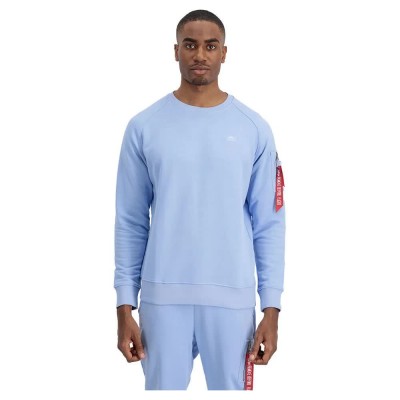 блуза,мъжки,пуловери,alpha,industries,x,fit,sweat,sweatshirt,blue