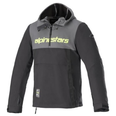 суичър,мъжки,пуловери,alpinestars,sherpa,hoodie,tar,gray,black,yellow,fluo,(black)